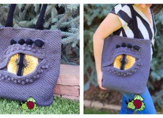 Dragon Eye Tote Bag Free Crochet Pattern