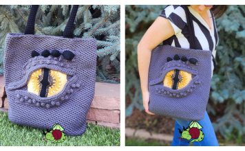 Dragon Eye Tote Bag Free Crochet Pattern