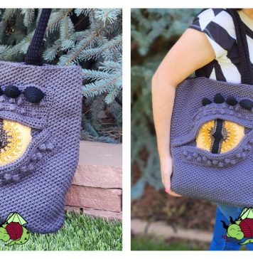 Dragon Eye Tote Bag Free Crochet Pattern