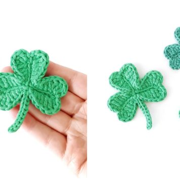 Shamrock Applique Free Crochet Pattern