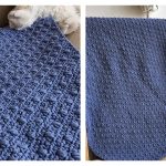 C2C Moss Stitch Blanket Free Crochet Pattern and Video Tutorial