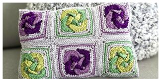 Celtic Knot Pillow Free Crochet Pattern and Video Tutorial