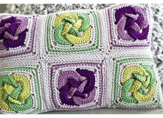 Celtic Knot Pillow Free Crochet Pattern and Video Tutorial