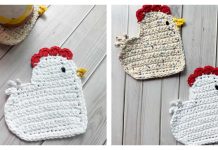 Chicken Coaster Free Crochet Pattern
