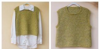 Cotton Candy Dot Slipover Free Crochet Pattern