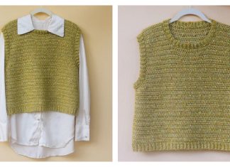 Cotton Candy Dot Slipover Free Crochet Pattern