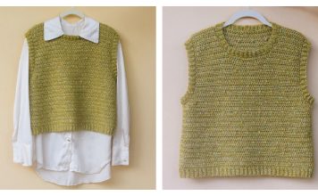 Cotton Candy Dot Slipover Free Crochet Pattern