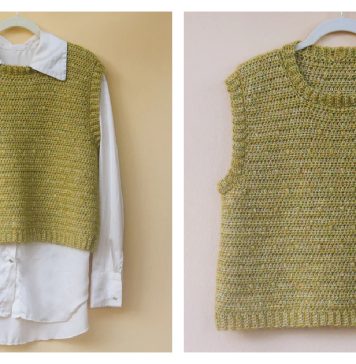 Cotton Candy Dot Slipover Free Crochet Pattern