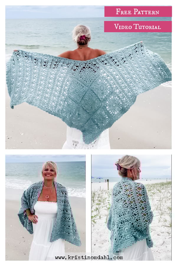 Cypress Key Wrap Free Crochet Pattern and Video Tutorial