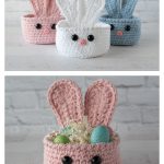 Easter Bunny Basket Free Crochet Pattern