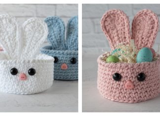 Easter Bunny Basket Free Crochet Pattern