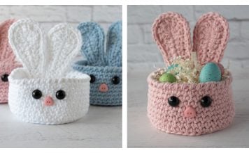 Easter Bunny Basket Free Crochet Pattern