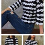 Easy Flower Sweater Free Crochet Pattern and Video tutorial