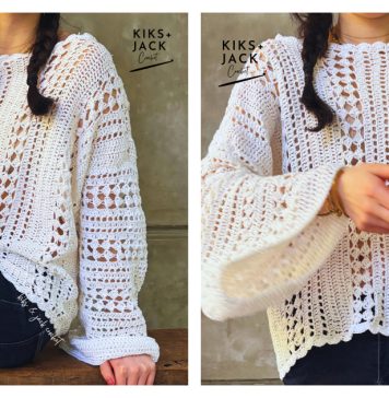 Flowy Boho Lace Top Free Crochet Pattern