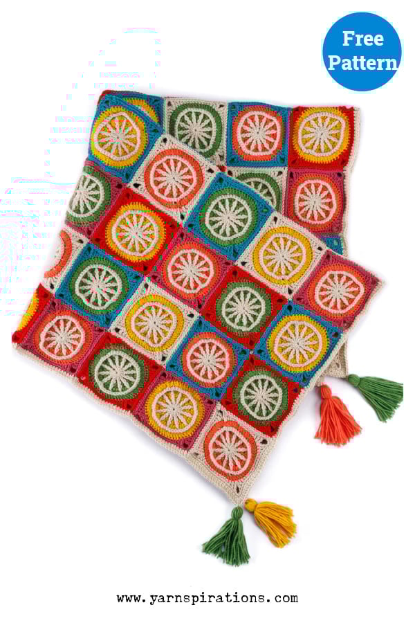 Fresh Squeezed Blanket Free Crochet Pattern