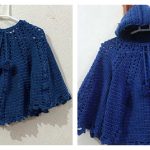 Girls Hooded Poncho Free Pattern and Video Tutorial