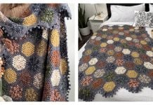 Hygge Burst Hexie Blanket Free Crochet Pattern