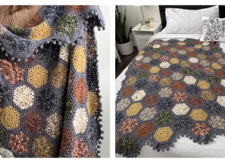 Hygge Burst Hexie Blanket Free Crochet Pattern Hygge Burst Hexie Blanket Free Crochet Pattern