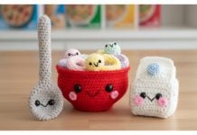 Milk and Cereal Bundle Amigurumi Free Crochet Pattern