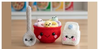 Milk and Cereal Bundle Amigurumi Free Crochet Pattern