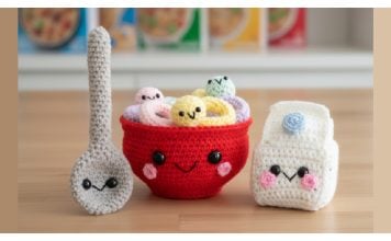 Milk and Cereal Bundle Amigurumi Free Crochet Pattern