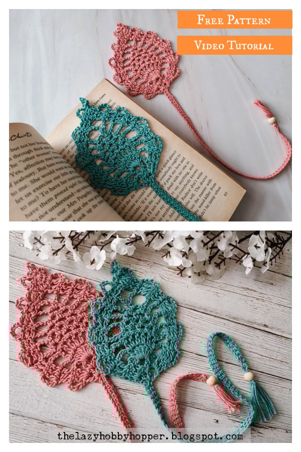 Pineapple Bookmark Free Crochet Pattern and Video Tutorial