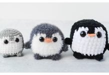 Pocket Penguin Free Crochet Pattern and Video Tutorial