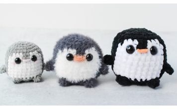 Pocket Penguin Free Crochet Pattern and Video Tutorial