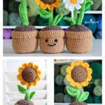 Potted Flower Plants Free Crochet Pattern