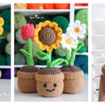 Potted Flower Plants Free Crochet Pattern