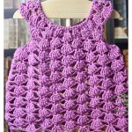 Shell Stitch Baby Dress Free Crochet Pattern