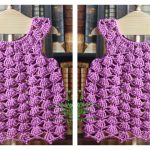 Shell Stitch Baby Dress Free Crochet Pattern
