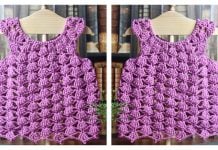 Shell Stitch Baby Dress Free Crochet Pattern