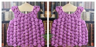 Shell Stitch Baby Dress Free Crochet Pattern
