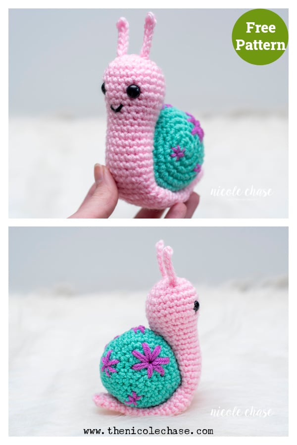 Shelly The Snail Amigurumi Free Crochet Pattern