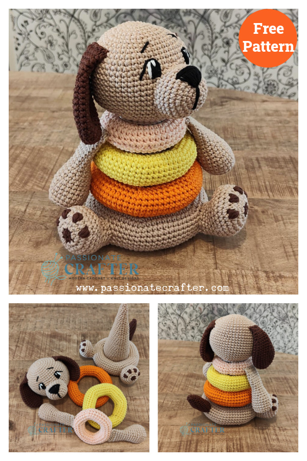 Stackable Dog Amigurumi Free Crochet Pattern