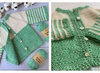 Sweet Stripes Baby Cardigan Free Crochet Pattern Sweet Stripes Baby Cardigan Free Crochet Pattern