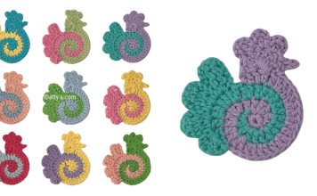 Swirly Spiral Chicken Free Crochet Pattern