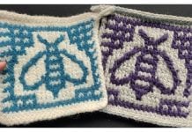 Tunisian Mosaic Bee Potholder Free Crochet Pattern and Video Tutorial