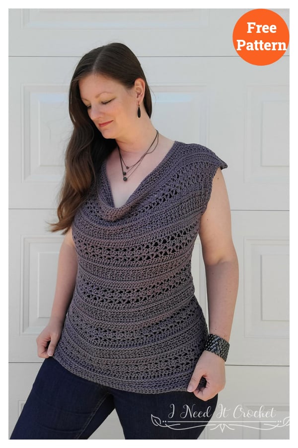 All About That Drape Top Free Crochet Pattern 