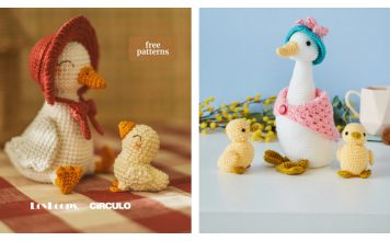 Amigurumi Mother and Duckling Crochet Patterns