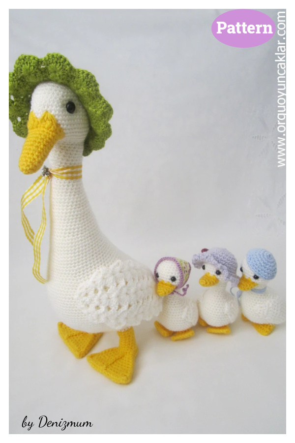 Amigurumi Mum and Baby Ducks Crochet Pattern