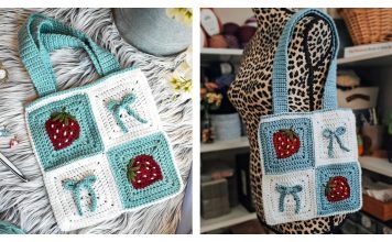 Bow So Sweet Tote Free Crochet Pattern and Video Tutorial