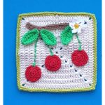 Cherry Granny Square Crochet Pattern