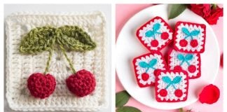 Cherry Square Crochet Patterns