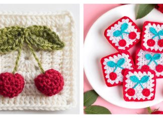 Cherry Square Crochet Patterns
