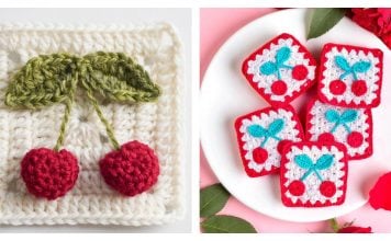 Cherry Square Crochet Patterns