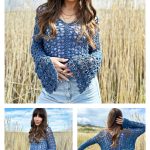 Coastal Belle Crop Free Crochet Pattern and Video Tutorial