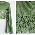 Drifting Leaves Shawl Free Crochet Pattern