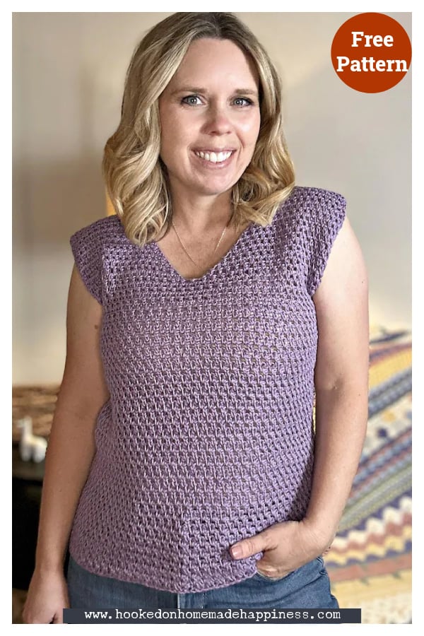 Easy Mesh Tee Free Crochet Pattern